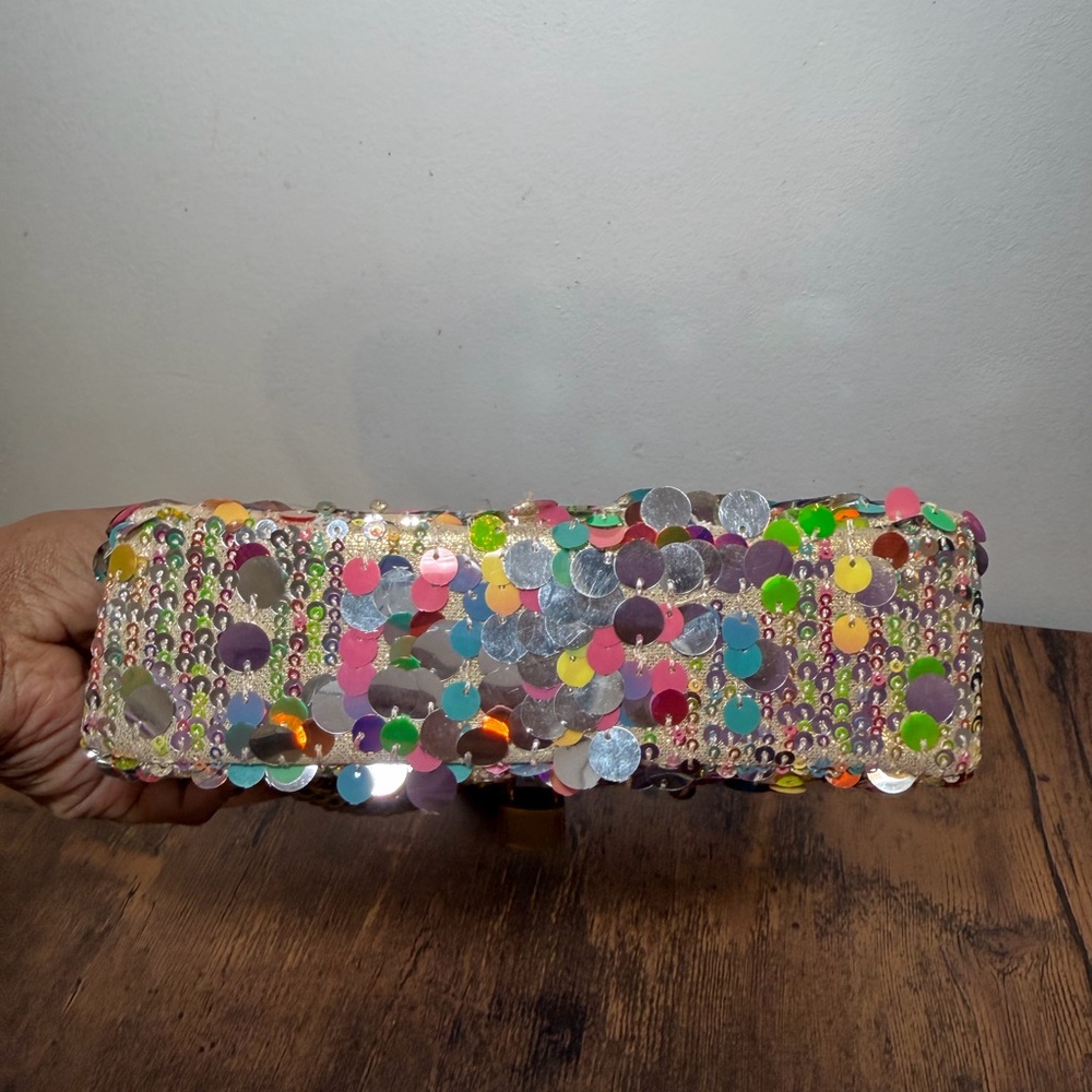 Kurt Geiger Multicolor Sequin Mini Bag - Picture 5 of 7